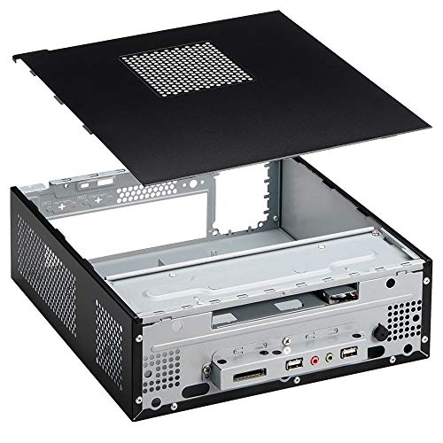 Gabinete k-mex mini itx gi-9d89 b. piano c/fonte pd-200 200w c/cabo c/usb+hd audio