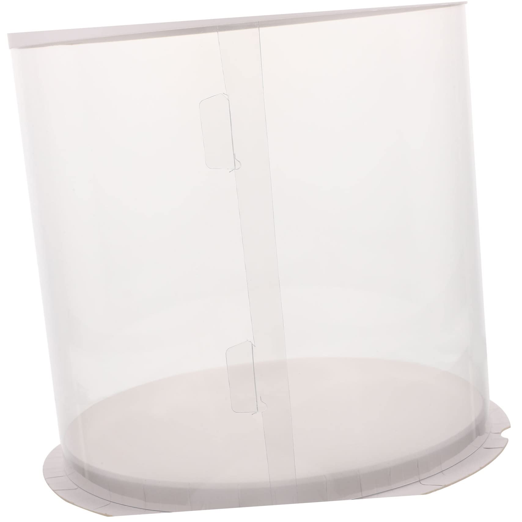 HAKIDZEL 2pcs Cake Box Portable Birthday Cake Carrier Transparent Lid for Storing and Transporting Desserts for Celebrations