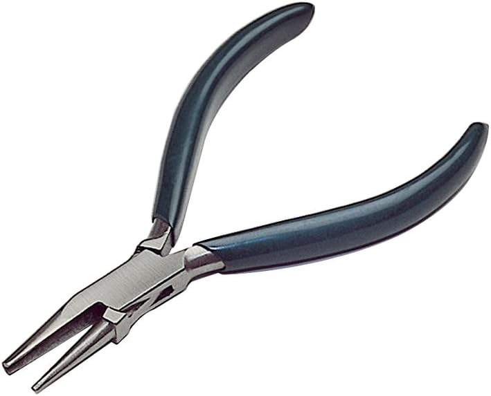 5" German-Style Concave Round Nose Wire Working Bending Beading Pliers w/PVC Handles