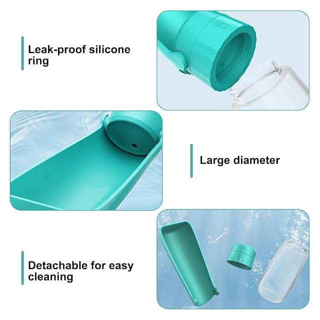 Foto 2 de 8 de Taza plegable portátil de viaje para cachorros de 550 ml