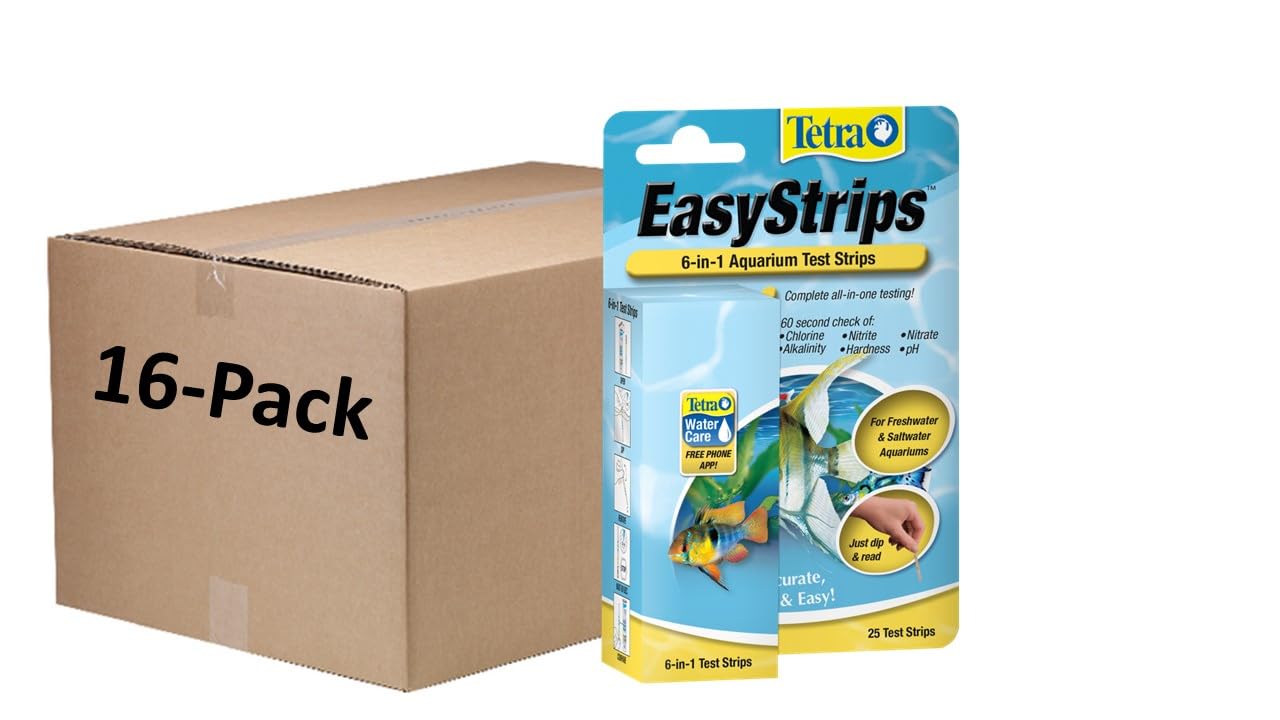 Tetra EasyStrips 6-in-1 Aquarium Test Strips, 400 Pack