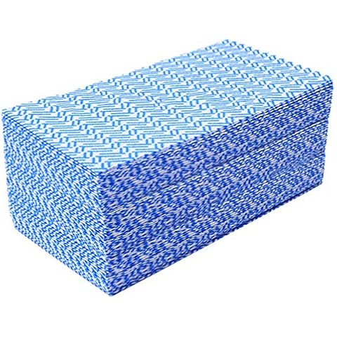 KMAKII Handi Wipe Reusable Cloths - Multi-Purpose Disposable Dish Cloths and Towels, Ultra Absorbent, Fast-Dry, Durable Cleaning Wipes for Kitchen and Home, Blue, 11.8 x 21 inches, Pack of 80 Cover