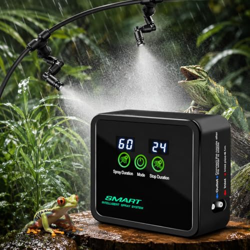 Reptile Mister Automatic Misting System, Reptile Humidifiers with Smart Timing Controller...