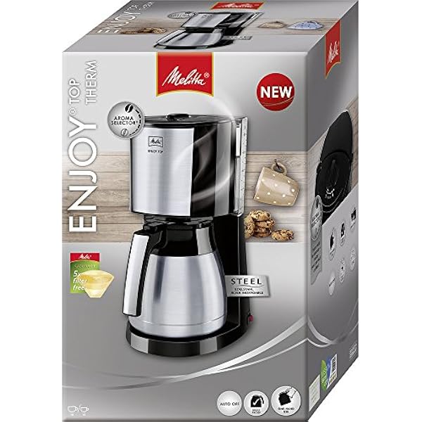 Melitta 1017-08 Кофеварка нержавеющая сталь 1000 Вт 10 л черный