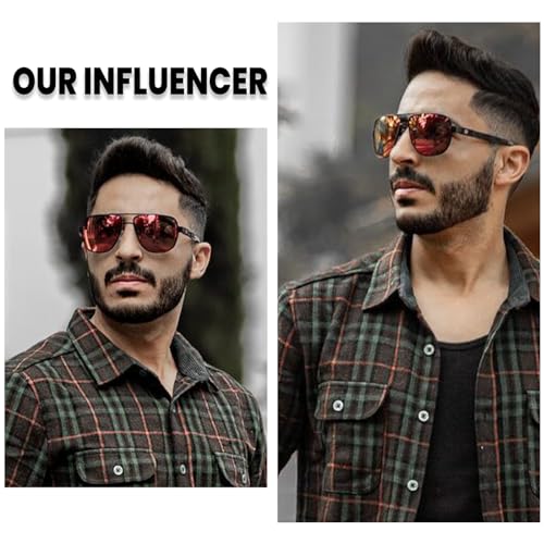 Image of DUCO Aviator Sunglasses for Men Women Carbon Fiber Polarized Sunglasses Men UV Protection for Driving Golf Fishing 3051