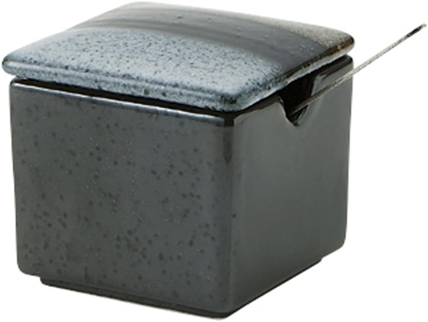 Koyo Pottery 51781086 Nishikori Mustard Holder, Small (Spoon Sold Separately)