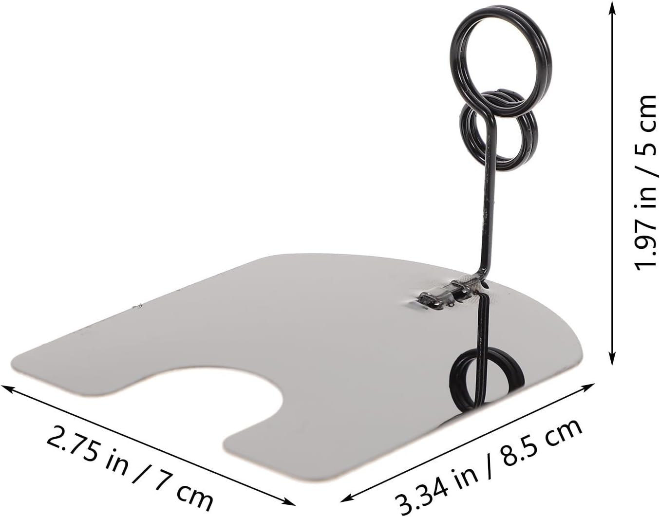 5pcs Black Metal Price Tag Holder with Stable Base for Product Labels