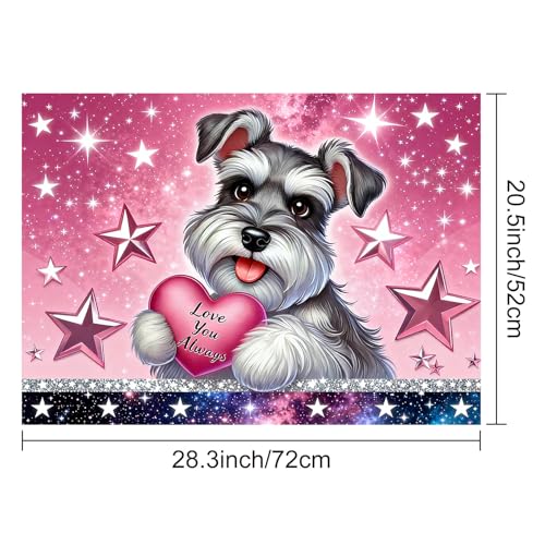 Image of HOMETITUTE Spring Stove Top Cover 28x20 Puppy Heart Heat Resistant