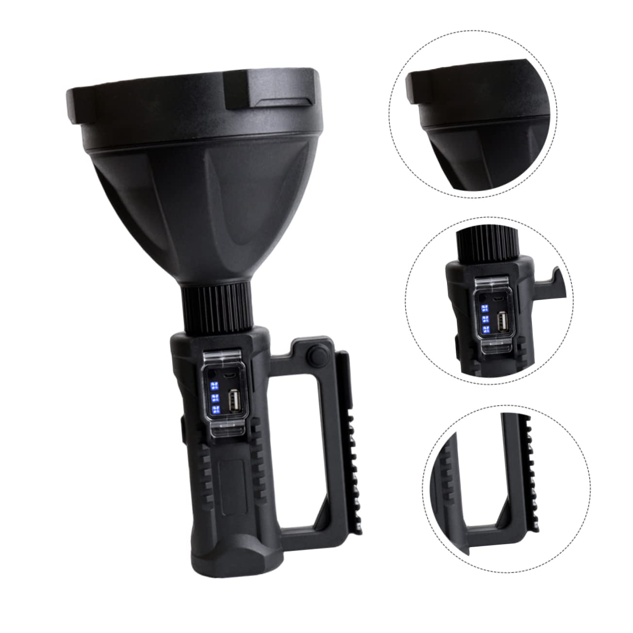Lampe Torche Électrique P70 LED Longue Portée Étanche pour Extérieur