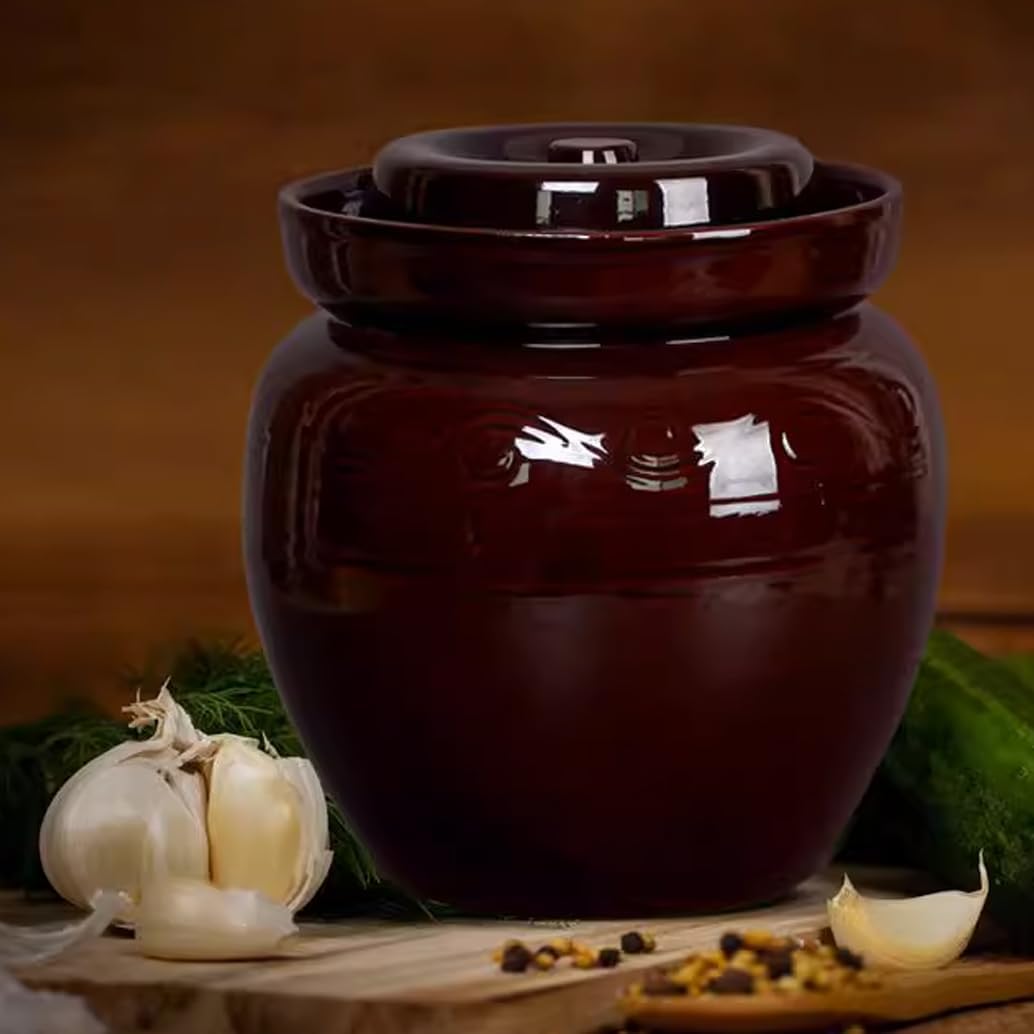 中国製ピクルス瓶 蓋付きセラミック瓶、大型の濃厚な伝統的な中国発酵