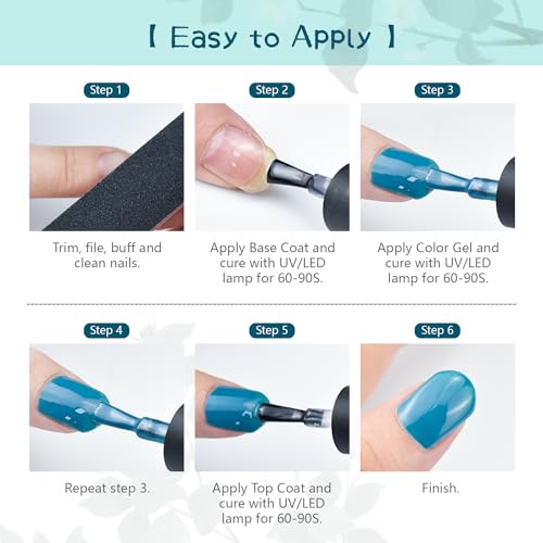 Jodsone JOD1-20KIT-SUN1G-01B 23 Pcs Gel Nail Polish Kit thumb #7