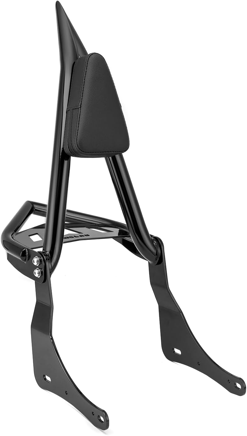 Mofun 24.7" Height Passenger Backrest Sissy Bar with Luggage Rack Compatible with Kawasaki Vulcan S 650 2015-2016, Vulcan S EN650 2017-2025, Gloss Black