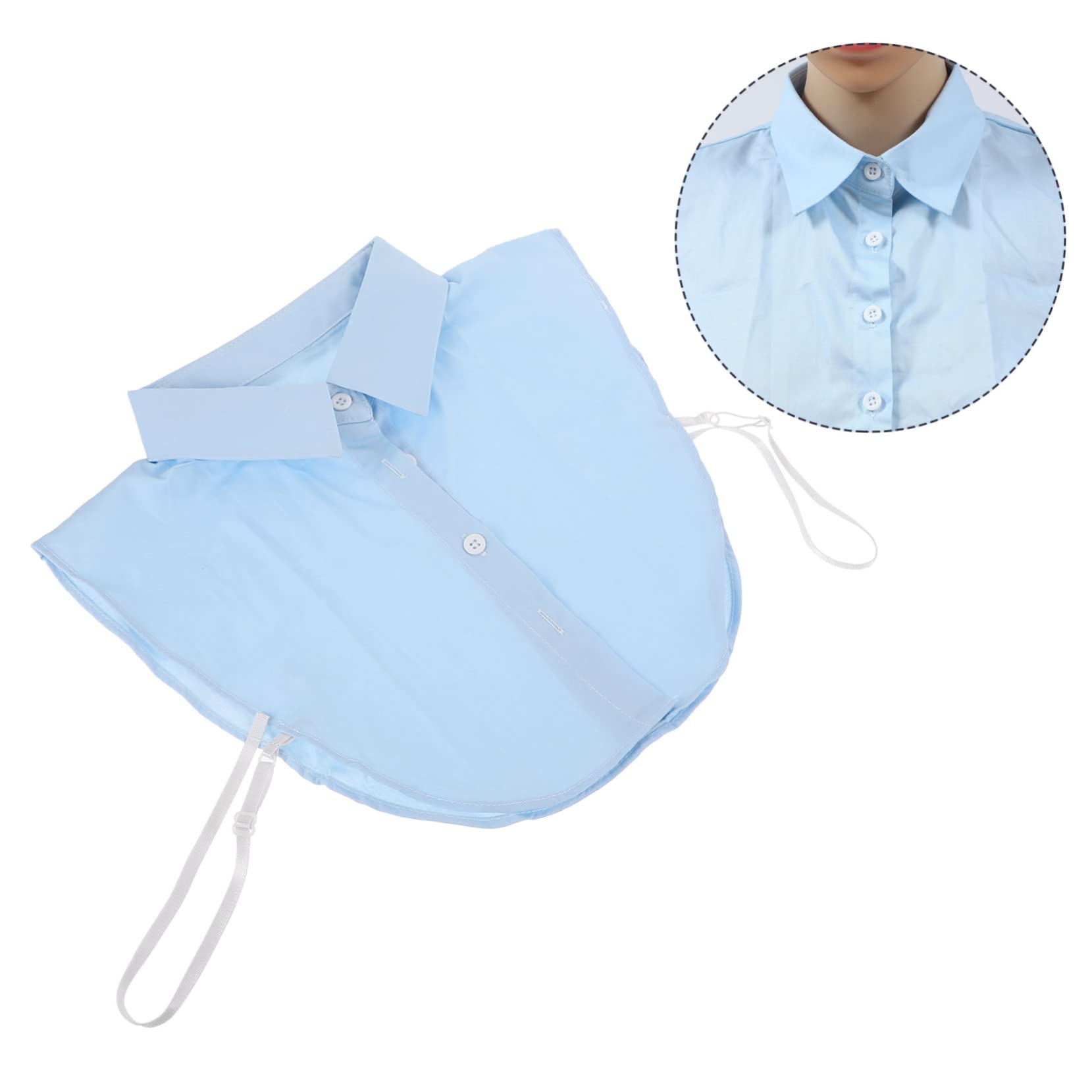 IWOWHERO 1pc Fake Collar Women's Collar Shirts Comfortable Soft Material Decorative Half Shirt