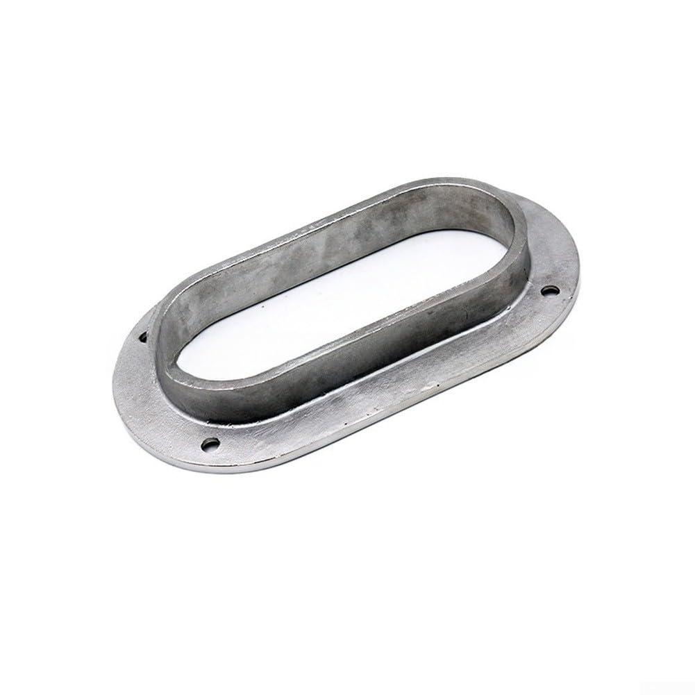 Passacavo ovale in acciaio inossidabile 316 per barca e ancoraggio marino, lucido a specchio, accessorio hardware per kayak, yacht rafting, 95 x 38 mm/175 x 75 mm (175 x 75 mm)