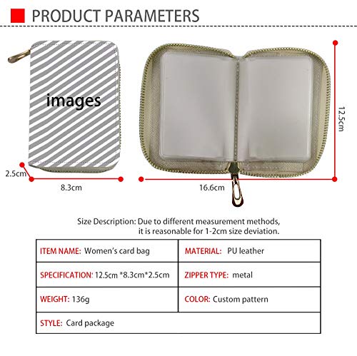 Horeset Customize Woman Card case, PU Leather RFID Credit Card Holder ID Card Travel Wallet4