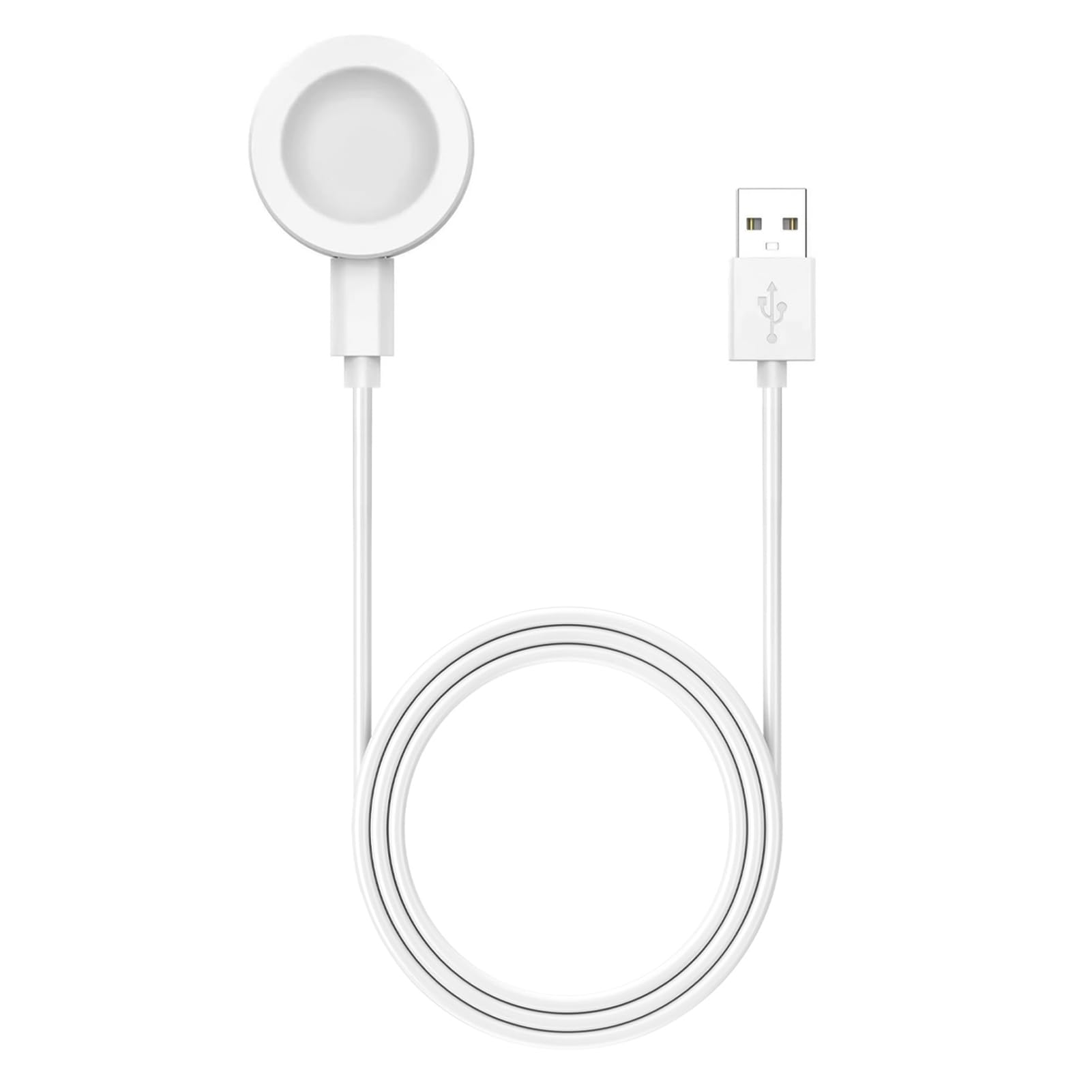Magnetyczna ładowarka kompatybilna z Huawei Watch GT 5/5 Pro/GT 4/3/3 Pro/3 SE/2/Watch 4/3/Ultimate, przenośny adapter do ładowania z kablem USB 1 M, szybkie i bezpieczne ładowanie, biała
