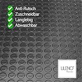 LILENO HOME Noppen Anti-Rutsch-Matte Meterware 100x50 cm - Gummiläufer Noppenmatte (3mm) als Werkstatt-Boden, Gummi-Matte, Werkbank Auflage u. Boden-Matte - Gummi Matte für Keller, Anhänger