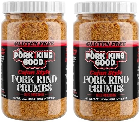 Pork King Good Pork Rind Breadcrumbs, Spicy Cajun, 2 Pack