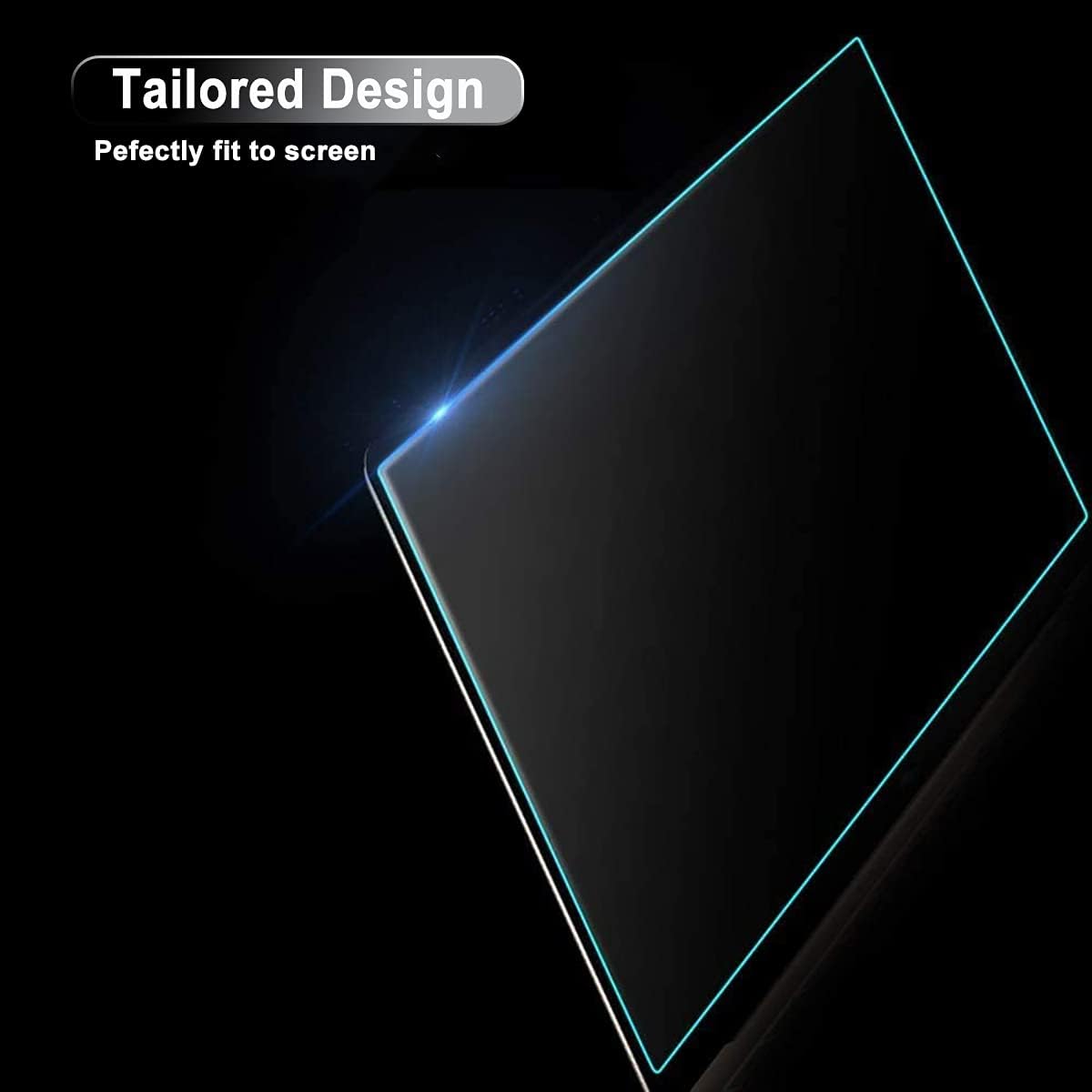 Tempered Glass Screen Protector for MacBook Air 13 Inch 2017 2016 2015 or Older Model A1369 A1466 9H Super Hardness Prevent Being Scratched by Keys, Watch, Kids, Pets