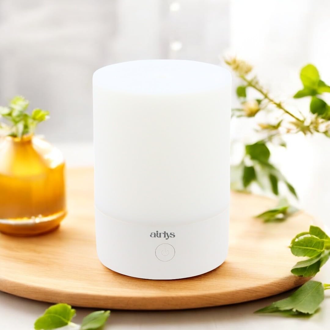 Cool Mist Ultrasonic USB Mini Water Mist Diffuser,15 ml Essentials Oil with Premium Box: Compact Aromatherapy with 7-Color LED Night Light with 120ml Capacity for Home, Office, and Car