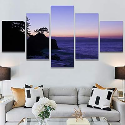 SIGNWIN 5 Panel Canvas Wall Art Modern Art...