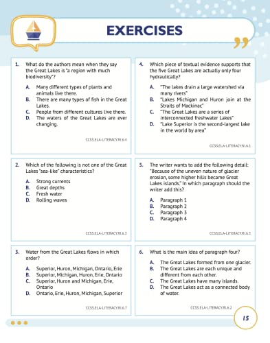 6th Grade Common Core ELA (English Language Arts): Daily Practice Workbook | 300+ Practice Questions and Video Explanations | Common Core State ... Standards Aligned (NGSS) ELA Workbooks) - Image 7