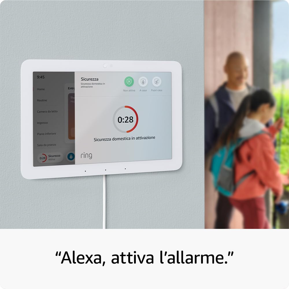 Echo Hub (Ultimo modello) | Pannello di controllo per la Casa Intelligente con Alexa e schermo da 8” | Compatibile con migliaia di dispositivi