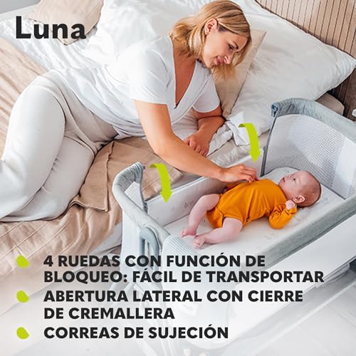 Variante de lionelo cuna colecho Luna portátil con colchón