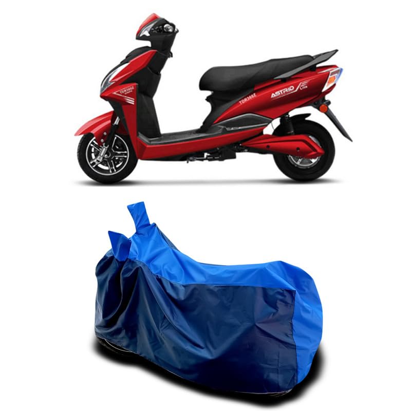 Image of DUFFEL-Two Wheeler Body Cover Compatible with All Variant of Gemopai Astrid Lite Cover Dust Proof /UV Protection Used for Indoor /Outdoor and Parking Full Body Protection (Red Color)