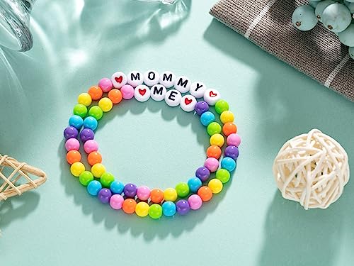 First day of kindergarten bracelet Back to School Mommy and Me Bracelet Set for 2 First Day of School Gifts for Boys Girls3