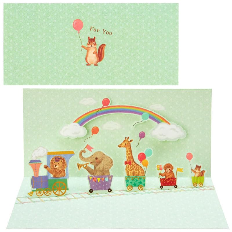 Sanrio 102601 Message Card, Multipurpose Card, Train Greeting Card, International Transportation Available, MU236-4