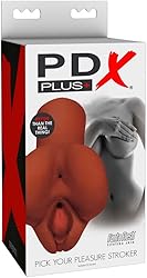 PDX Pick Your Pleasure Stroker, Brown, One Size