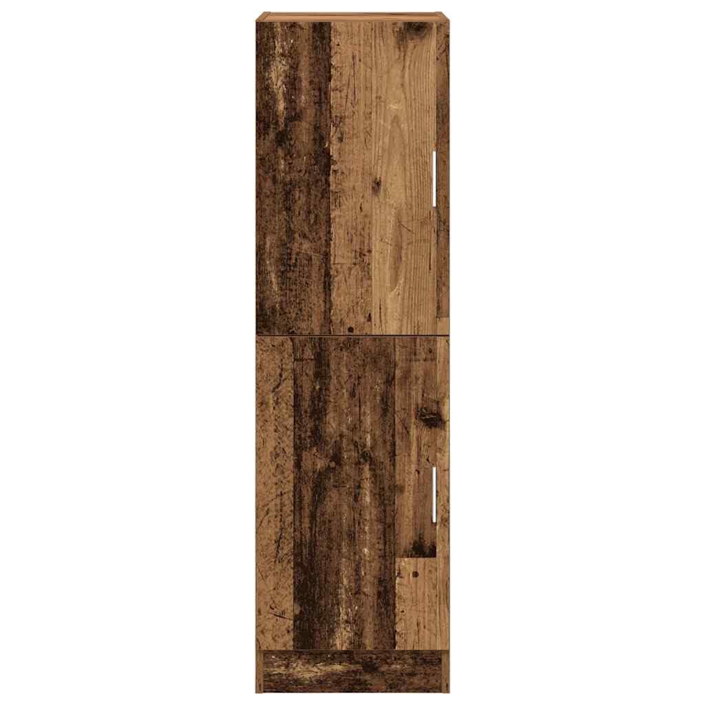 Brokky-Armadietto Cucina Legno Antico 38x41,5x131,5 cm in Legno|Mobile Sottolavello per Cucina