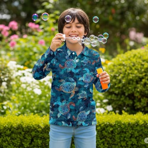 Long Sleeve Tops for Boys Kids Active Shirt Size 3-16 Years Old3