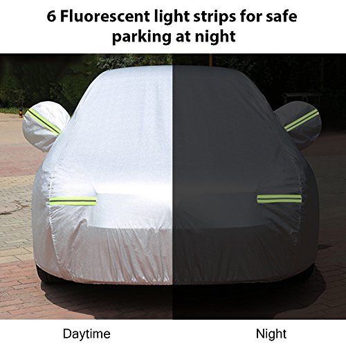 Bliifuu Sedan Car Cover Waterproof/Windproof/Snowproof/Sun UV Protection for Outdoor Indoor, Breathable Full Car Cover Fit Sedan 197\" L x 70\" W x 59\" H