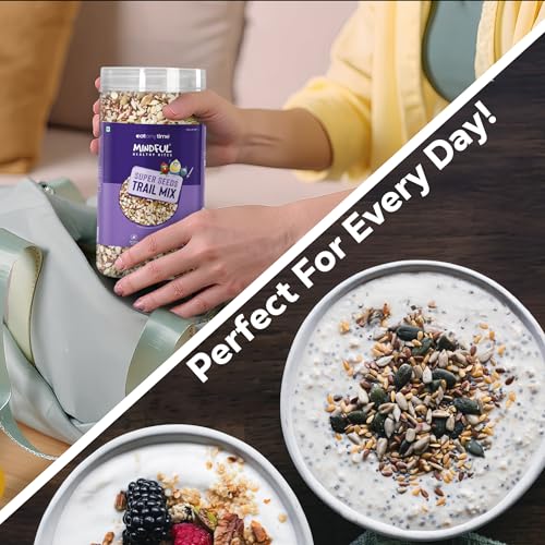 Image of EAT Anytime Super Seeds Trail Mix - 600 g| Healthy Mix of Chia, Pumpkin, Flax, Sunflower, White & Black Sesame Seeds | High Fiber & Protein | No Added Sugar, No Preservatives | Natural Antioxidants