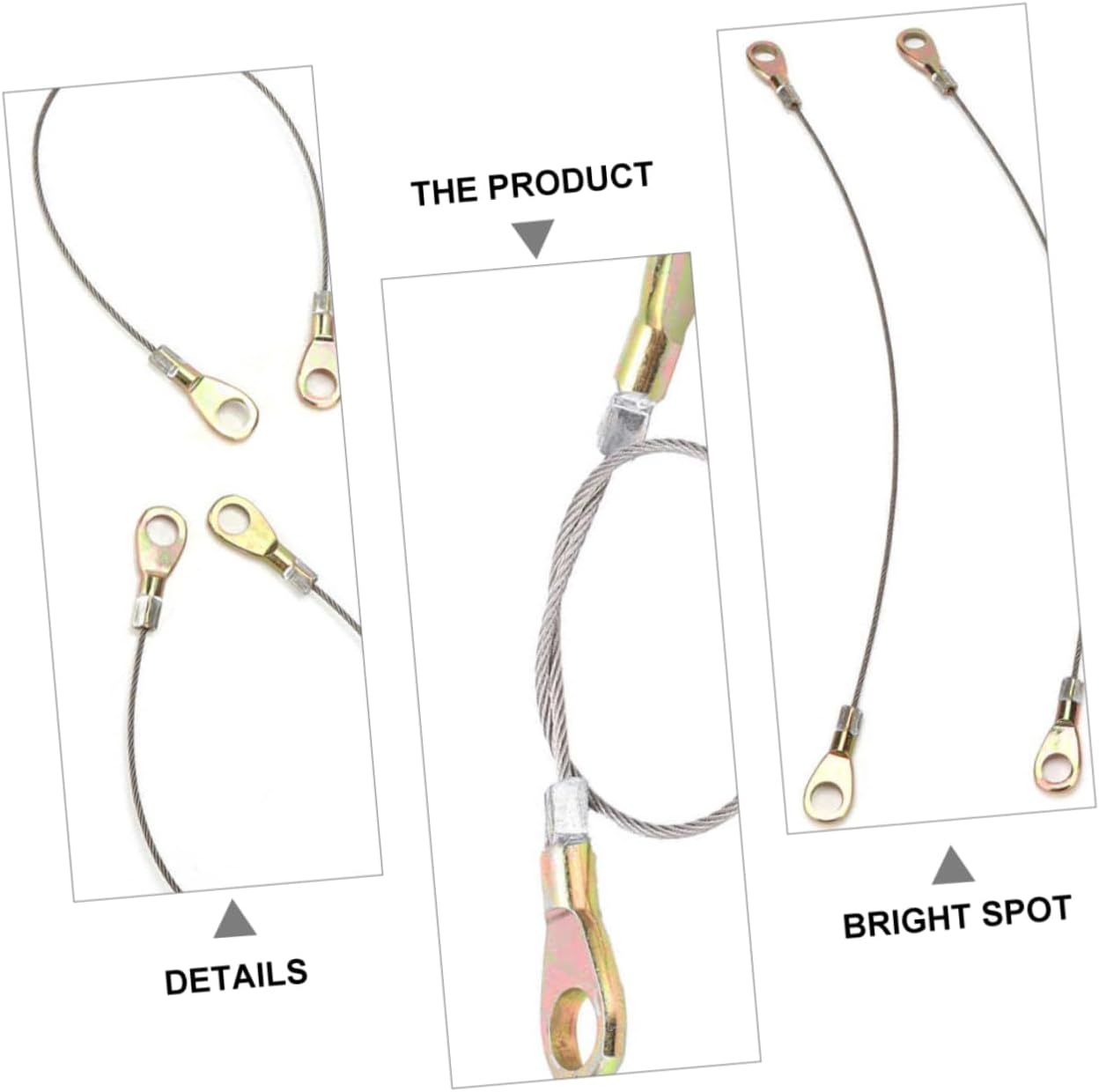 2pcs Tailgate Cable Hook Durable Replacement for Mule Easy Installation High-Performance Material Non-Deformation and Impact Resistant