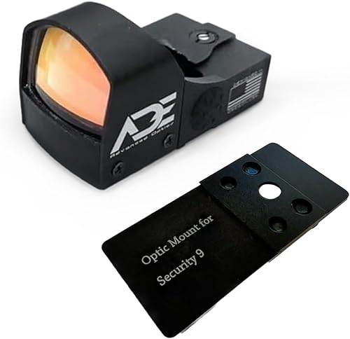 ADE Advanced Optics Crusader RD3-009 Red Dot Sight – Includes Mounting Plate for Ruger Security 9 – Motion Awake Reflex Optic Technology with