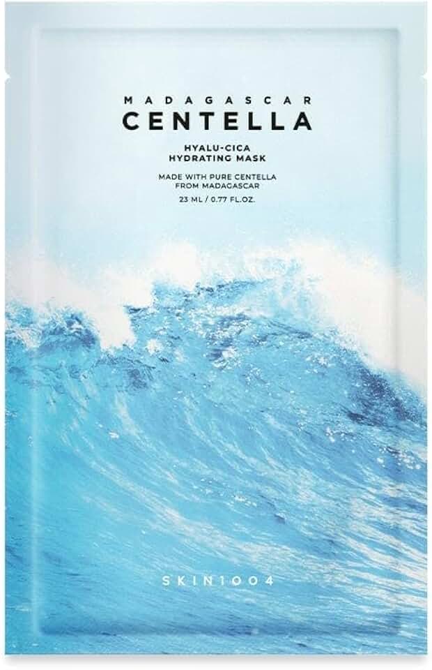 Skin1004 Máscara Facial Hyalu-Cica Hydrating Sheet Mask com Ácido Hialurônico e Centella Asiática para Hidratação Intensa e Fortalecimento da Barreira Cutânea C/1 Un