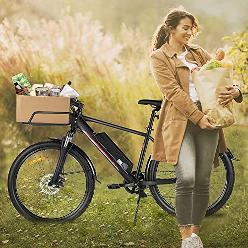 Ancheer Electric Bike For Adults, 27.5''/ 26'' Electric Mountain Bike, 20Mph Electric Bicycle Commuter Cruiser 350W 36V/10.4Ah Removable Battery, Suspension Fork, Professional 7 Speed E-Bike #TOP2