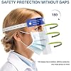 Face Shield Direct Splash Protection Eyes and Face Clear Cover With Front Sponge and Elastic B Face Windproof Dustproof