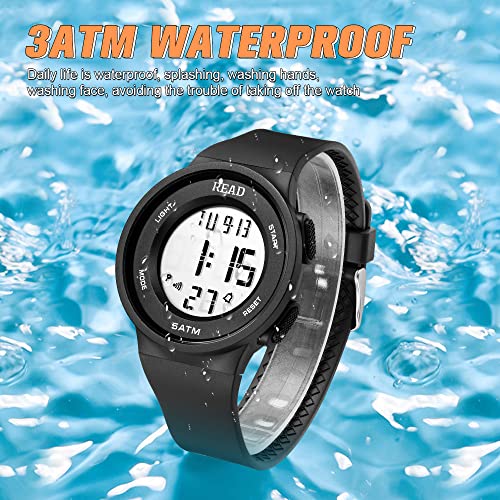 Timemaker Digital Watch, Women Digital Sports Watch, Military Outdoor Display Watches Large Face Watch With Stopwatch, Alarm, Calendar, And Backlight, R90003.B.black1 #TOP5