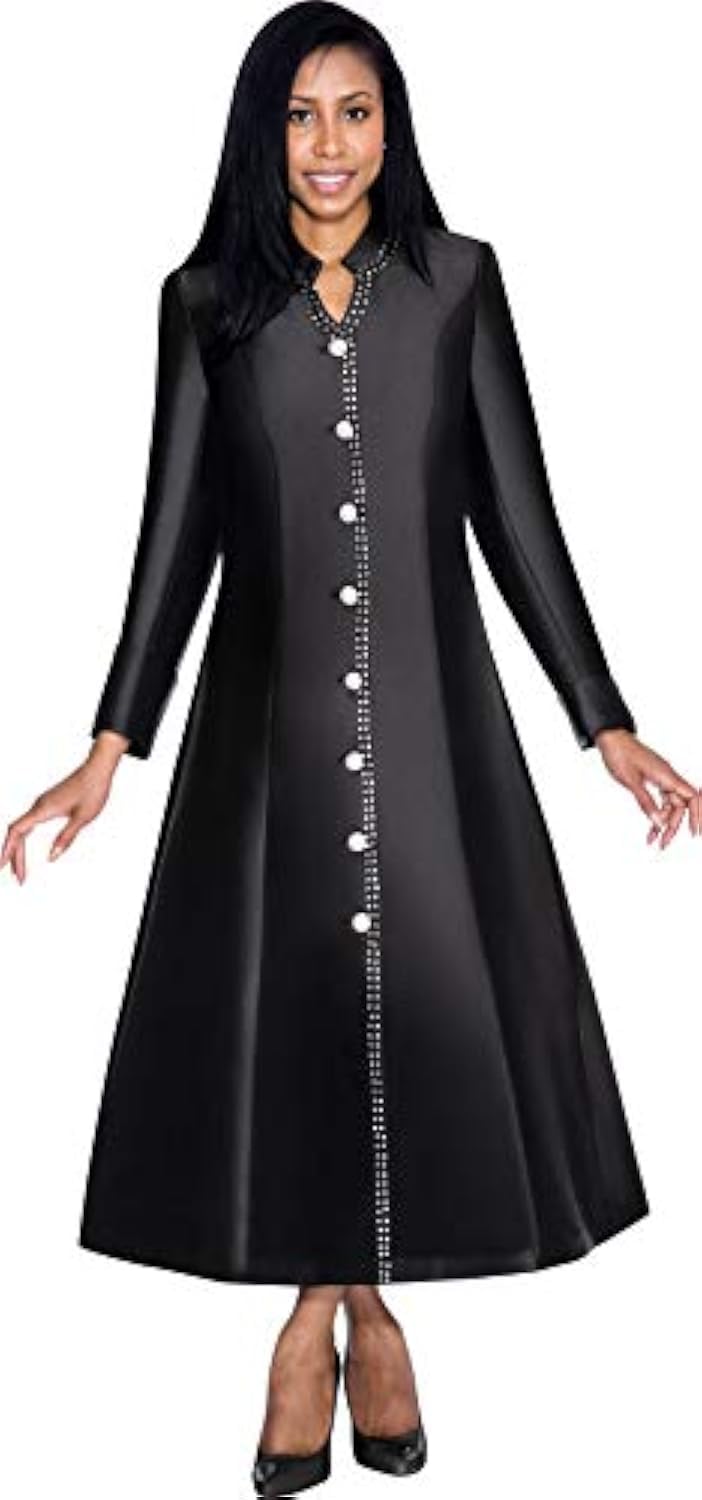Jeweled Dress Styled Robe with Rear Belt for Extra Comfort and Style DN5881