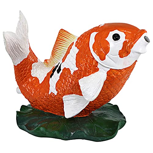 Design-Toscano-EU59307-Kohaku-Asian-Koi-Piped-Spitter-Statueorange