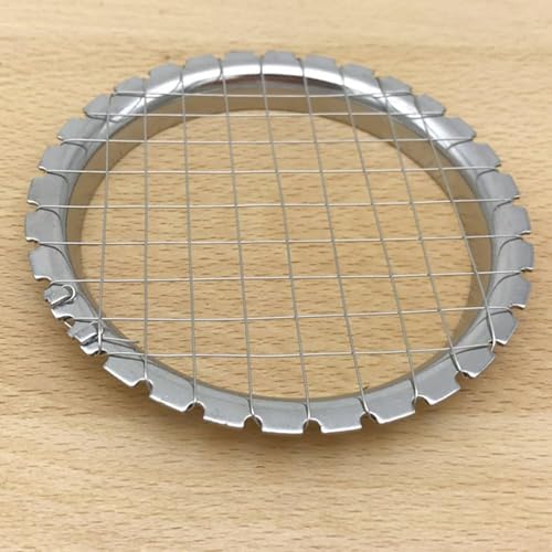 Egg Slicer, Stainless Steel Eggs Cutter, Mushroom Cutter Tomato Sectioner Potato Press Machine Splitter Multi Purpose Slicer for Slicing Potatoes, Carrots, Mushrooms(Size:Diameter: 89 mm)