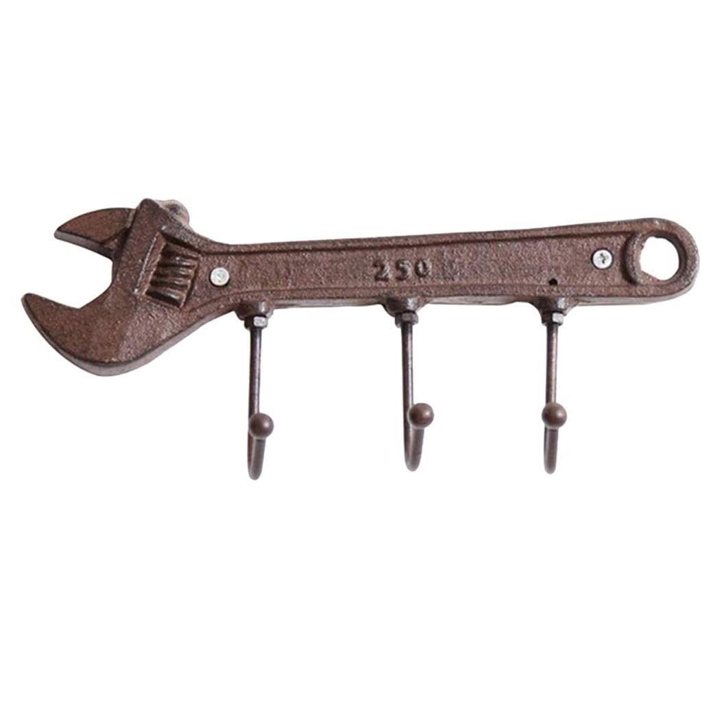 Mobygkfy One Color Retro Cast Iron Coat Hook, Wall Coat Hanger, Industrial Ornament Door Key Hook
