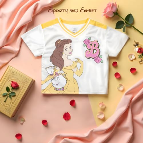 Image of Disney Princess, Lilo and Stitch, Minnie Mouse, Moana and Frozen Girls 2-Piece Sets - Short Sleeve T-Shirt and Skort for Kids