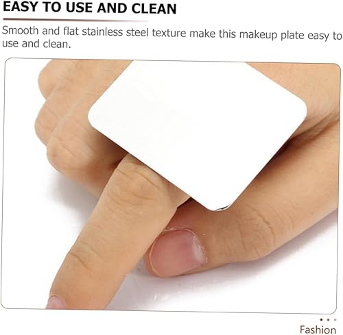 Makeup Artist Tool Stainless Steel Makeup Palette Mixing Plate Spatula for Foundation Nail Art