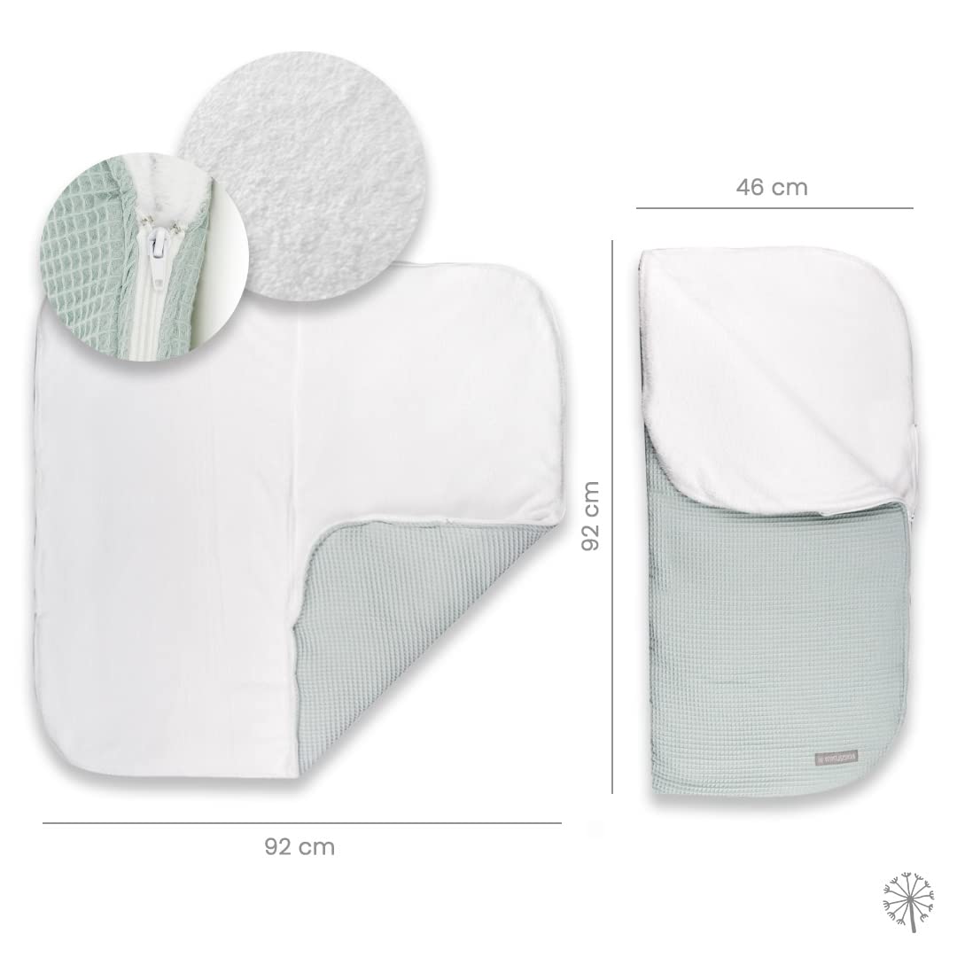 MIMUSELINA. Sacomanta Baby Footmuff for Baby Seat or Crib Extra Large
