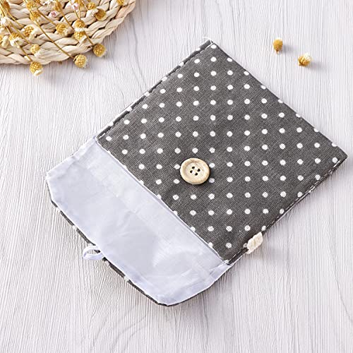 Zerodeko Suporte para Meninas Secretas de Linho Marrom Estojo Organizador Menstrual Feminino Bolsa d